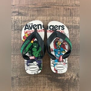 Kids Marvel Avengers Flip Flops size toddler 9c NWT